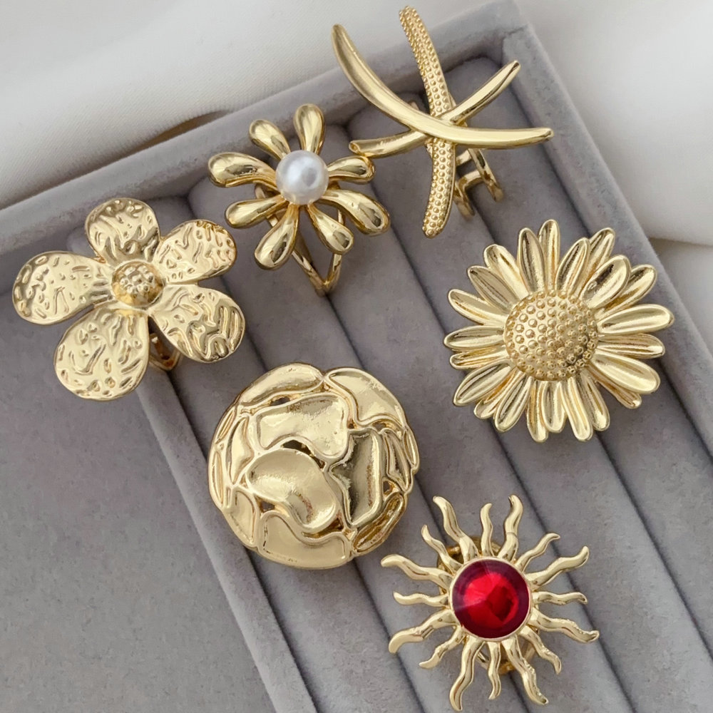 Flower star ring