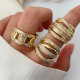 Pave twist ring