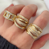 Pave twist ring