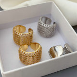 pave zircon chunky ring