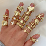 Metal shell accessroies ring