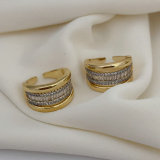 Pave two tone ring
