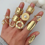 metal leaf ring
