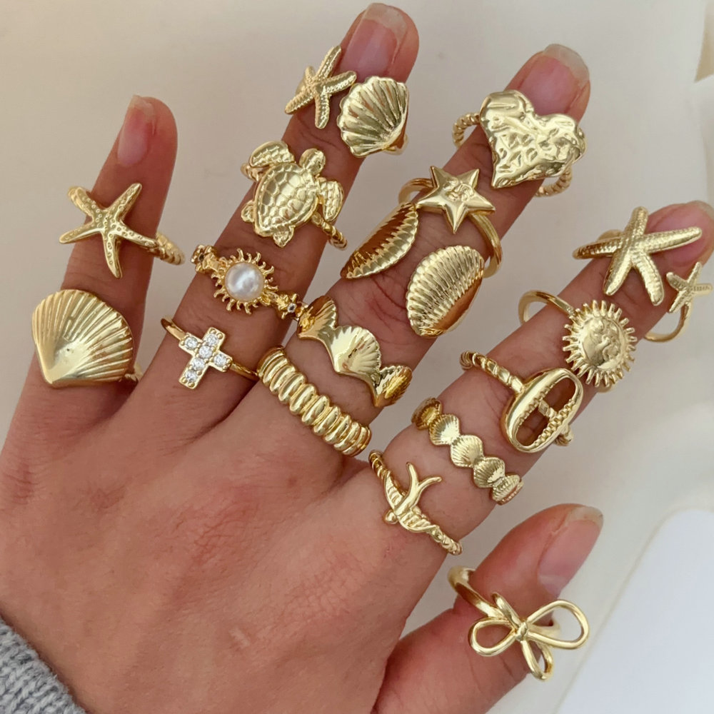 Metal shell accessroies ring