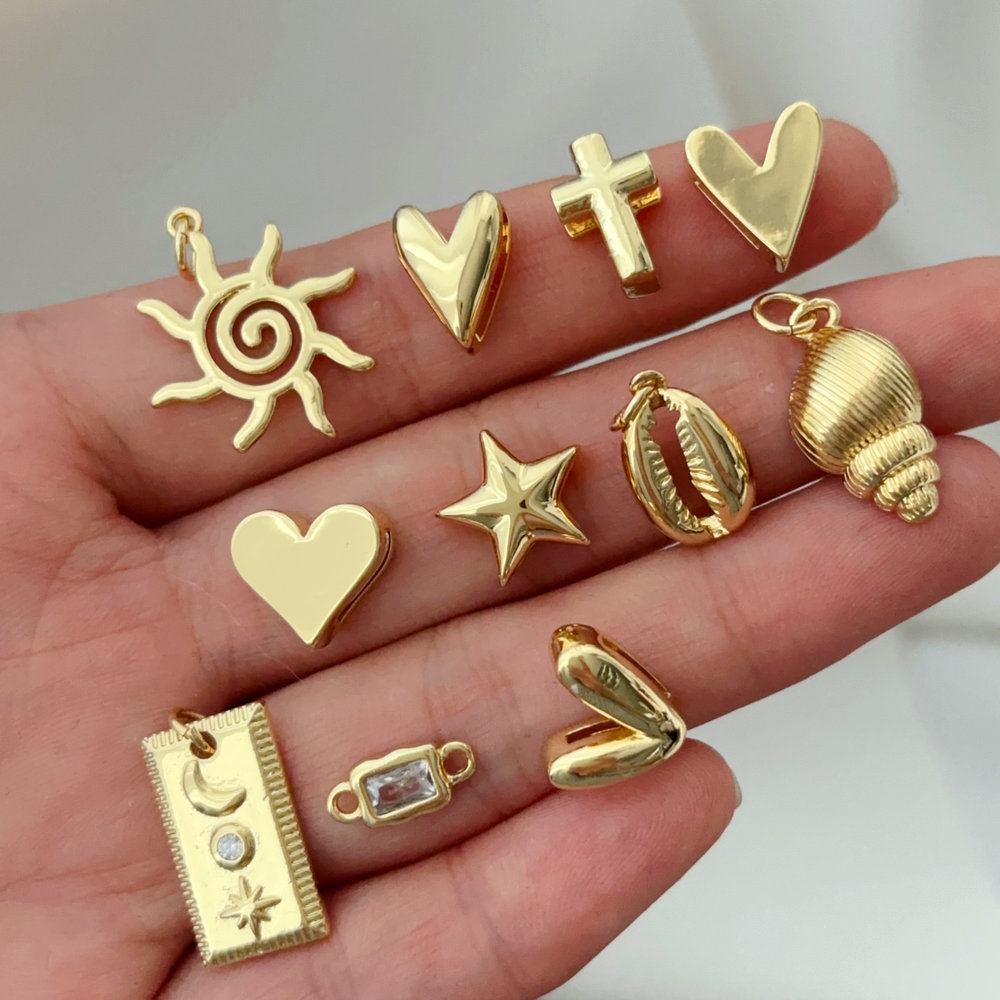 Diy star heart charm