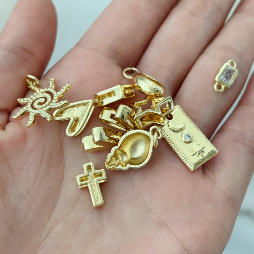 Diy star heart charm