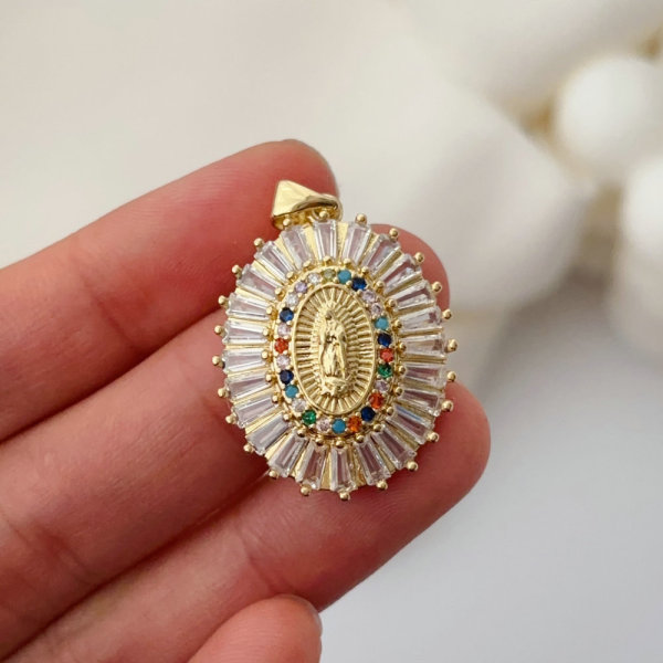 Pave zircon charm