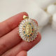 Pave zircon charm