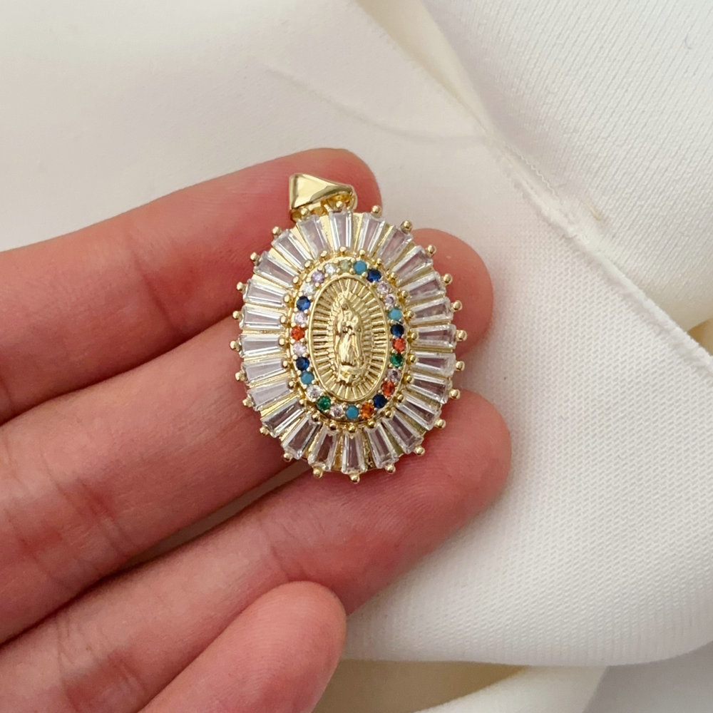 Pave zircon charm