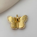 Butterfly cross charm