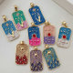 Enamel sqaure charm