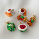 Enamel cute charm