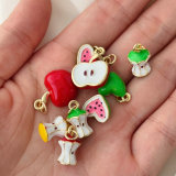 Enamel fruit charm
