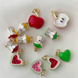 Enamel fruit charm