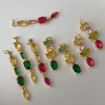 Colorful zircon charm