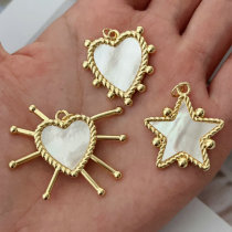 Mop star heart charm