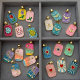 Enamel sqaure charm
