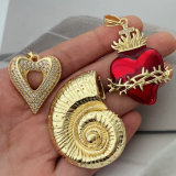 Chunky snail pendant