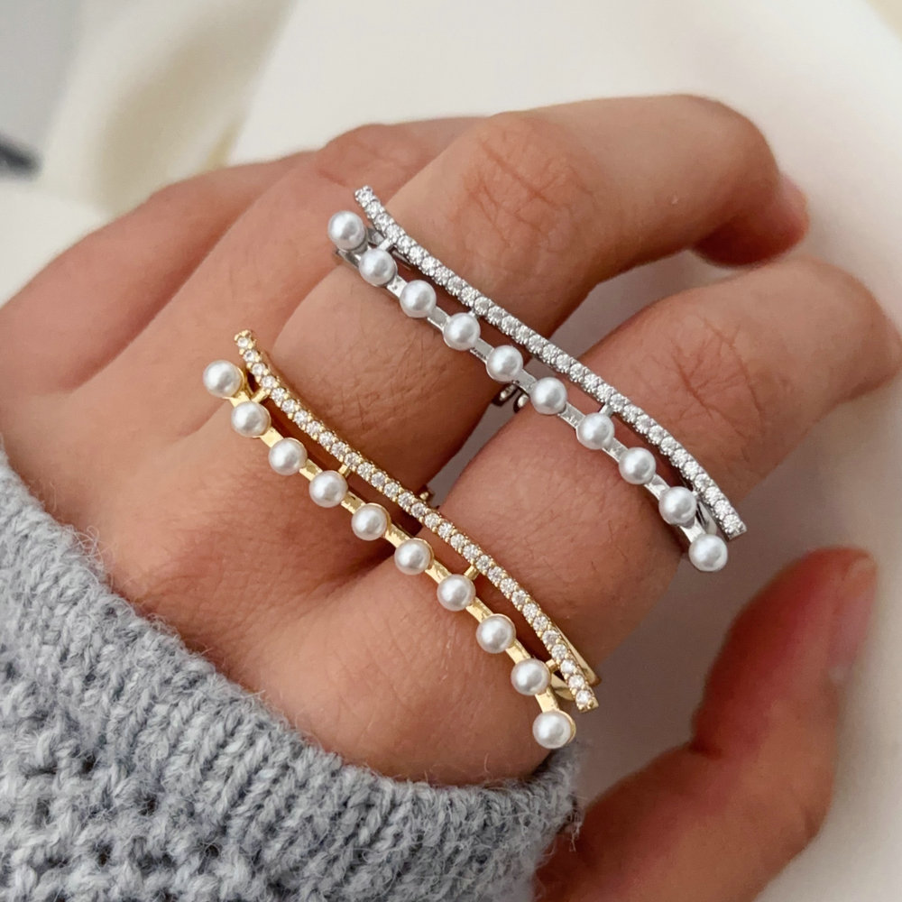 fashion pearl ring