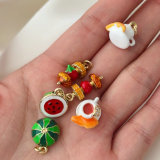 Enamel cute charm