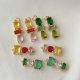 Pave zircon colorful zircon charm