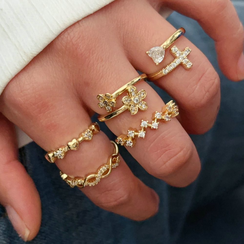 pave cross ring