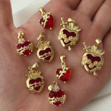 Red heart charm