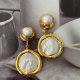 Fresh water pearl earrings