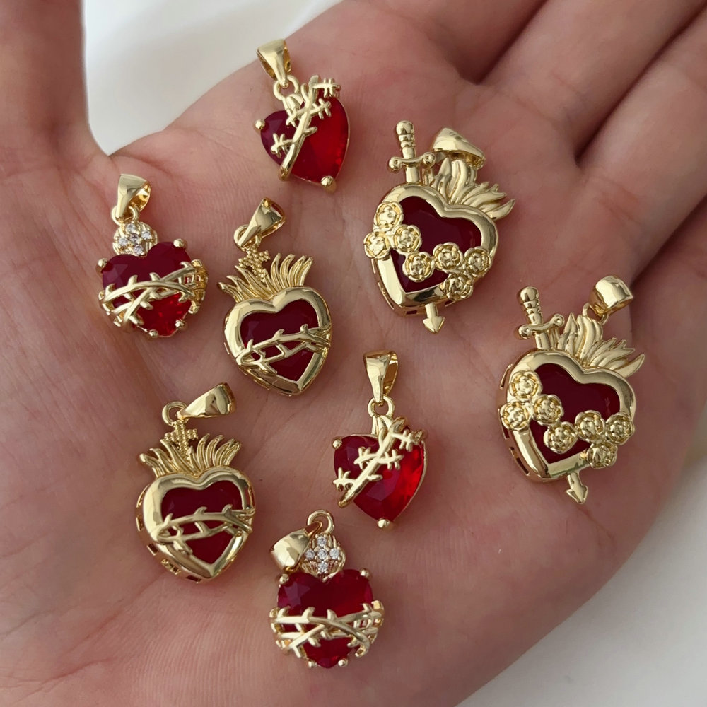 Red heart charm