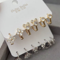 Set fashion circle hoop