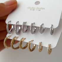 Pave zircon basic hoop set