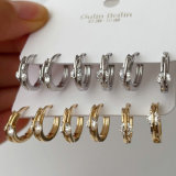 Set fashion circle hoop