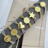 Handmade beaded heart star bracelet