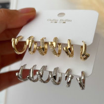 Set snail earrings