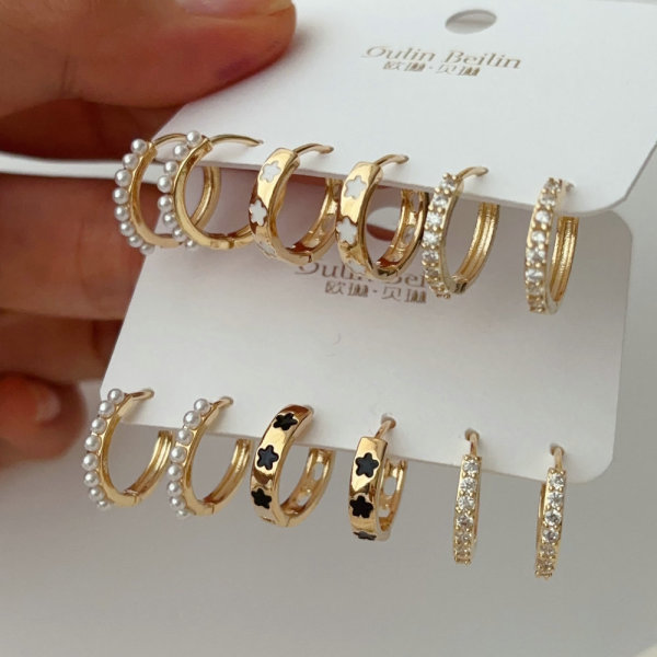 Set star earrrings