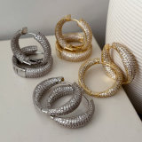 Pave zircon hoop