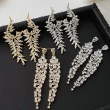 Pave zircon party earrings