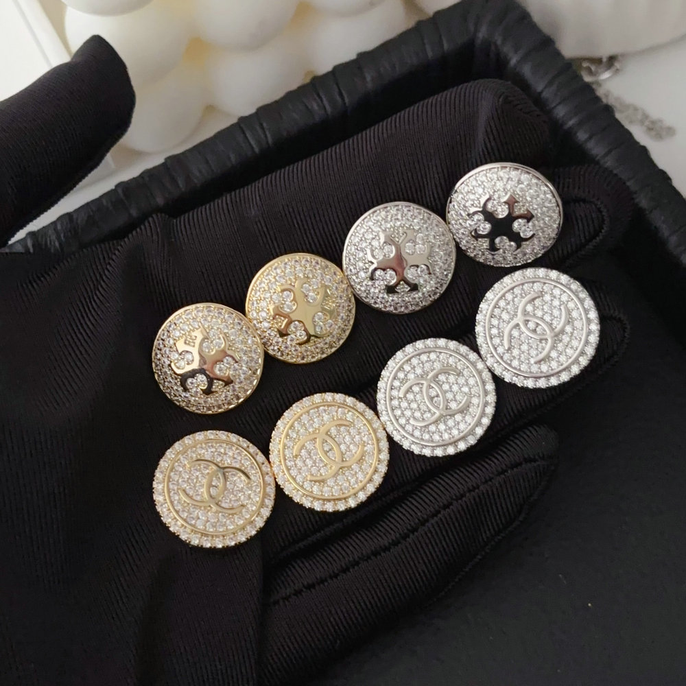 Pave zircon channel earings