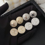 Pave zircon channel earings