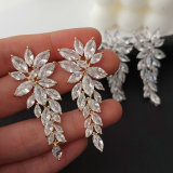 Pave zircon party earrings
