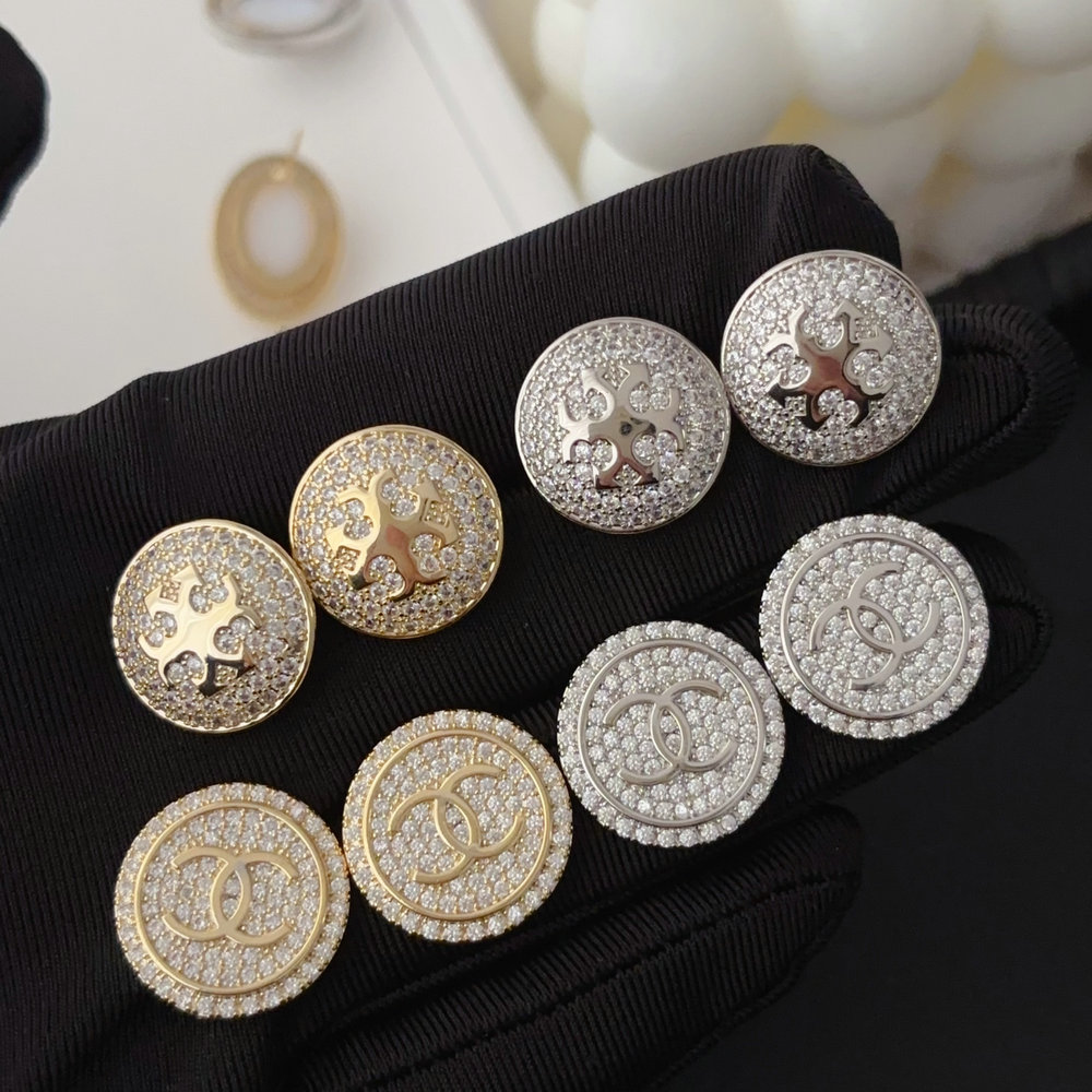 Pave zircon channel earings
