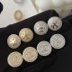 Pave zircon channel earings