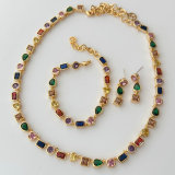 Colorful set jewelry