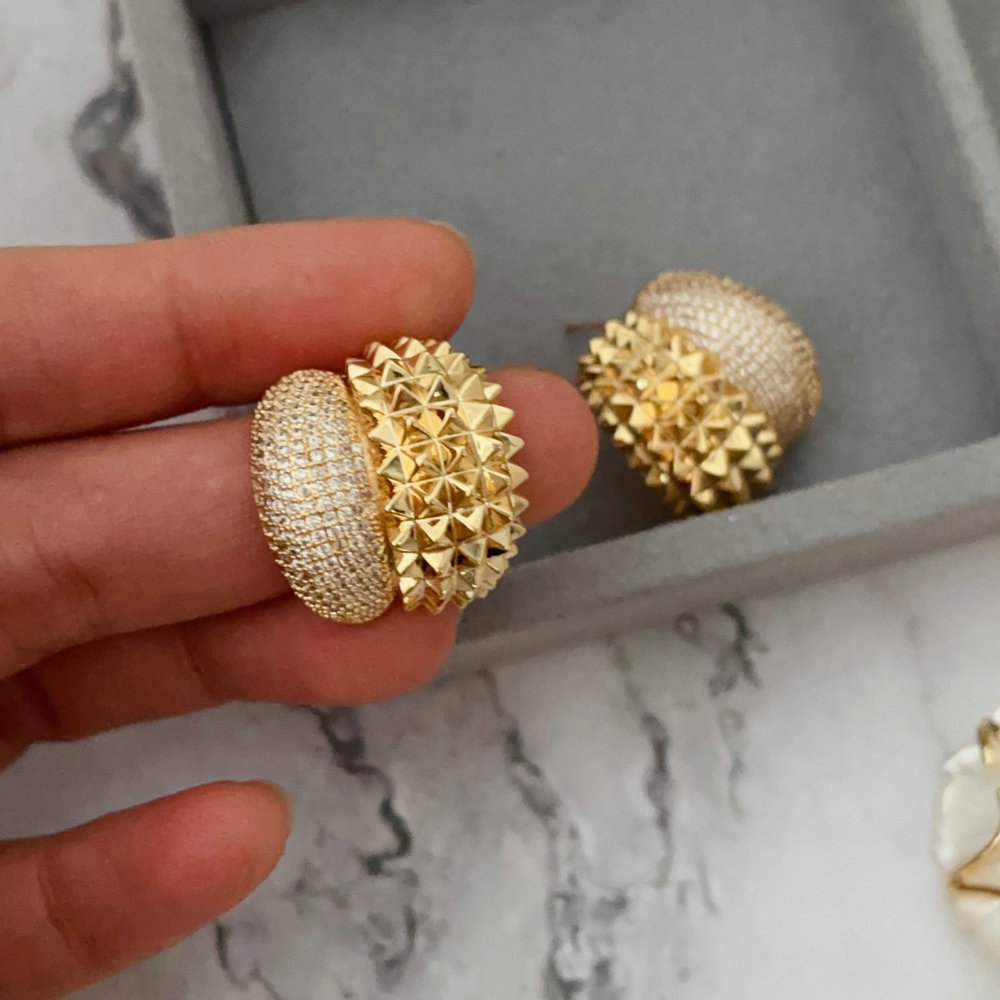 Fashion pave earrings