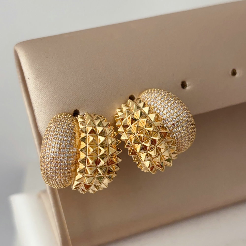 Fashion pave earrings