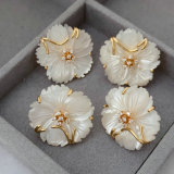 Nature shell flower earrings
