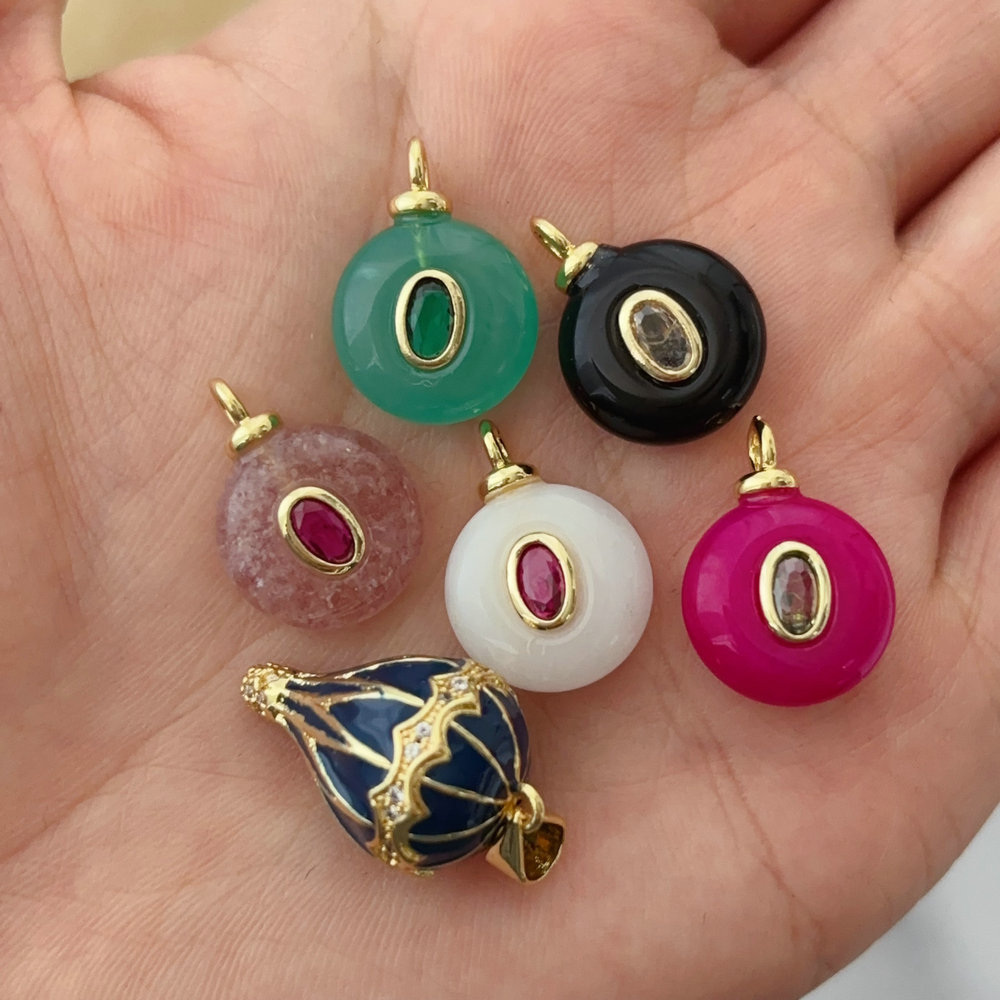 Gemstone charm