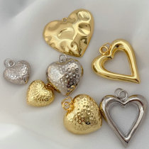 Metal heart charm