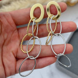 Metal fashion chain earrings