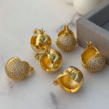 pave ball earrings